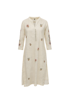 Off White Embroidered Kurta for Women