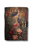 Peacock Garden Full Grain Leather Journal