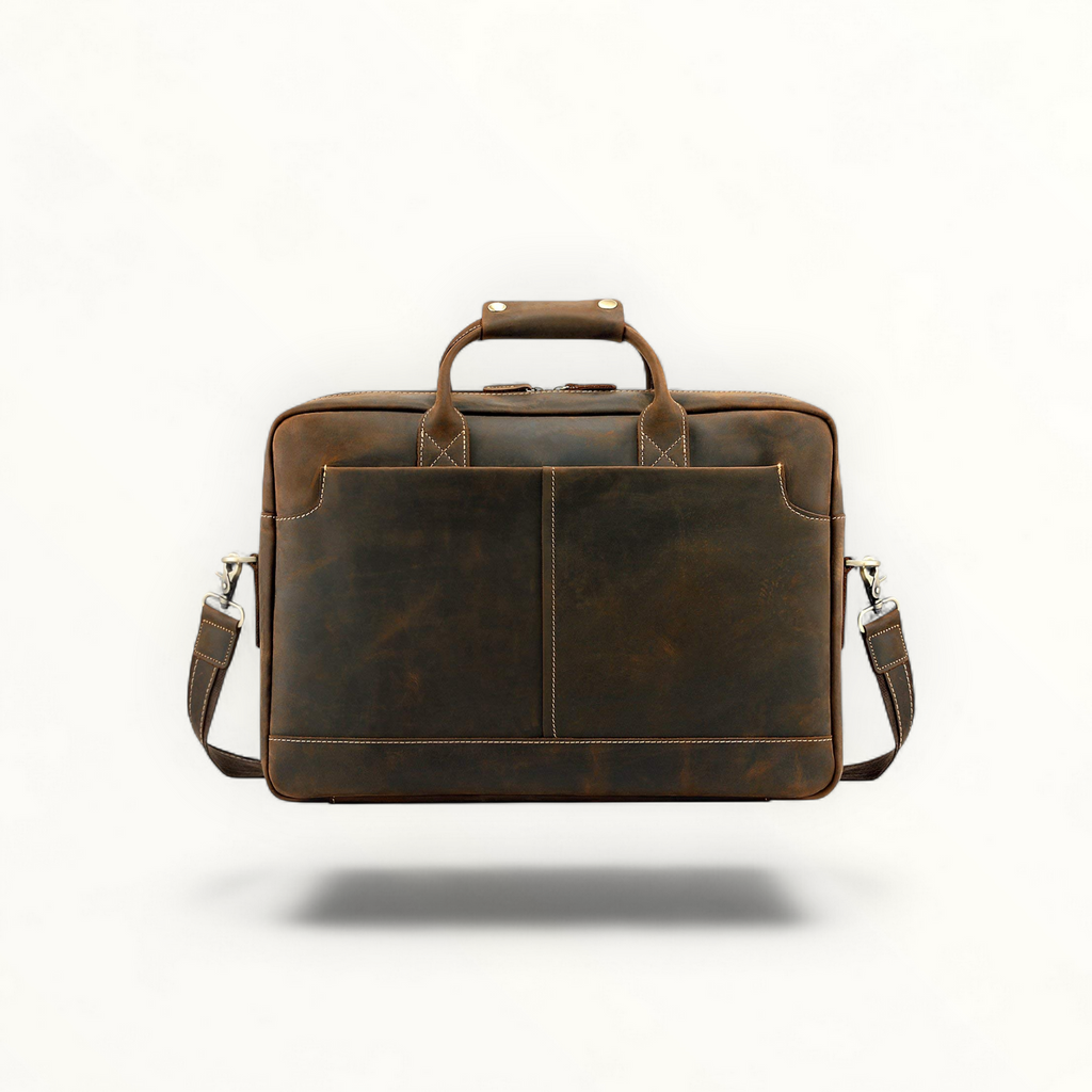 N23 Vintage Brown Leather Laptop Bag