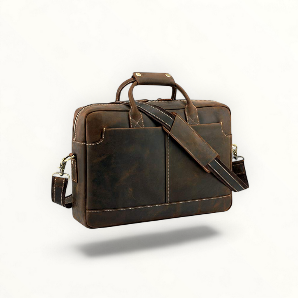 N23 Vintage Brown Leather Laptop Bag