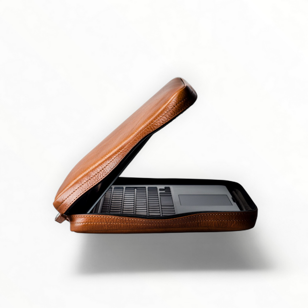 Tan Leather Laptop Sleeve