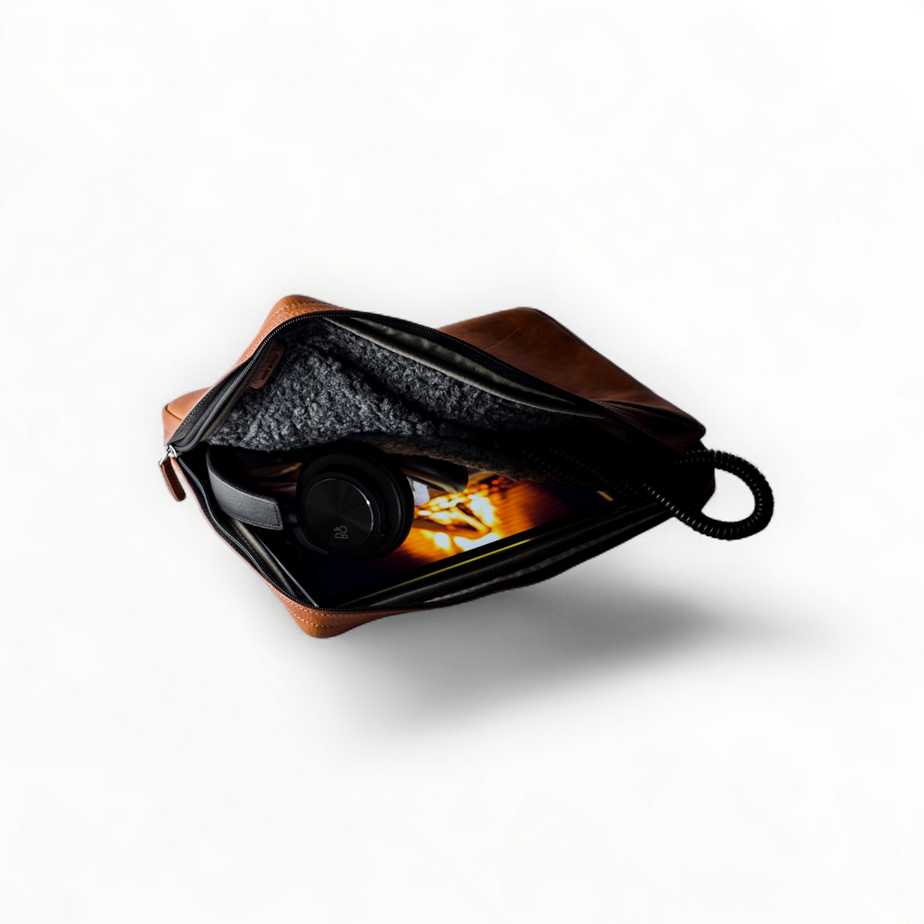 Tan Leather Laptop Sleeve
