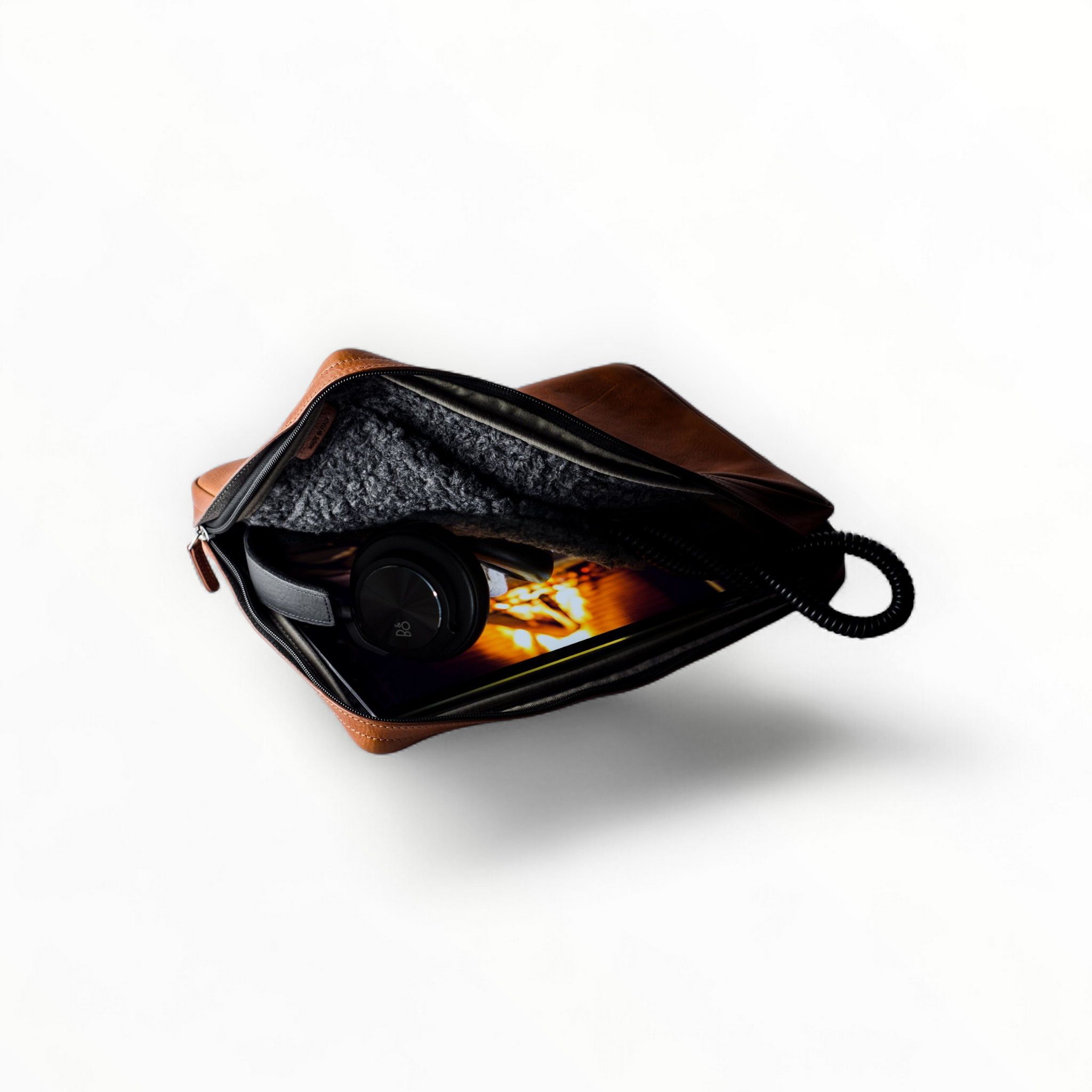 Tan Leather Laptop Sleeve