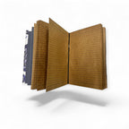 Blue Paisley Full Grain Leather Travel Journal - Refillable | Kanhakrit