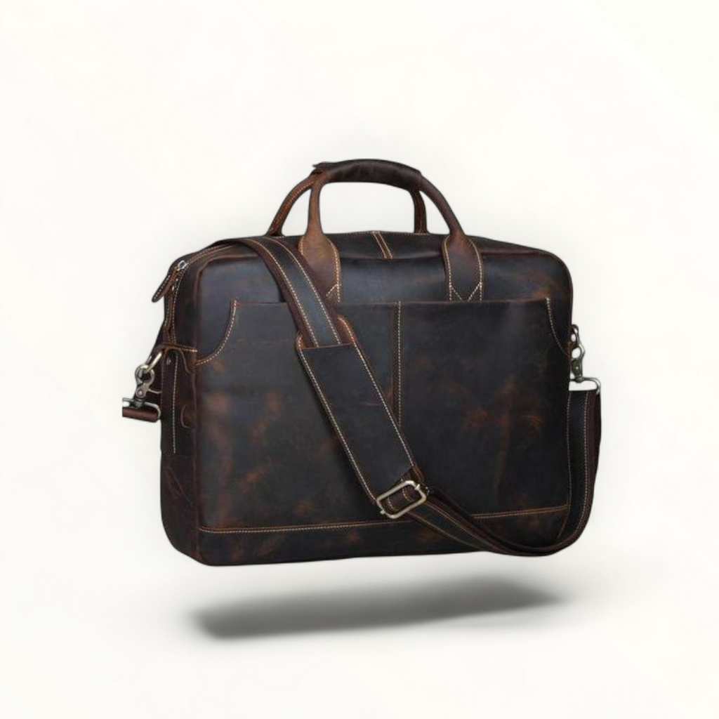N23 Vintage Brown Leather Laptop Bag