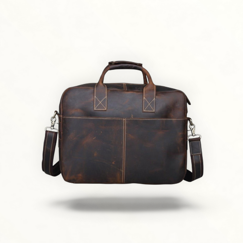 N23 Vintage Brown Leather Laptop Bag