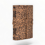 Tan Floral Leather Journal